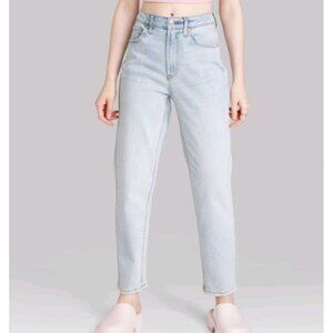 Super High Rise Curvy Tapered Ankle Jeans SIZE 4 Ultra Light Wash READ Wild Fabl